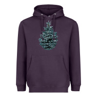 Plum Colorado Blue Spruce Heavyweight Hoodie - RanaPortraitStore