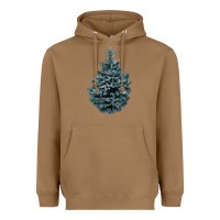 Toasted Coconut Colorado Blue Spruce Heavyweight Hoodie - RanaPortraitStore