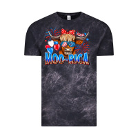 Cloud Black moo rica Vintage Tee - CowhideDigitalArt