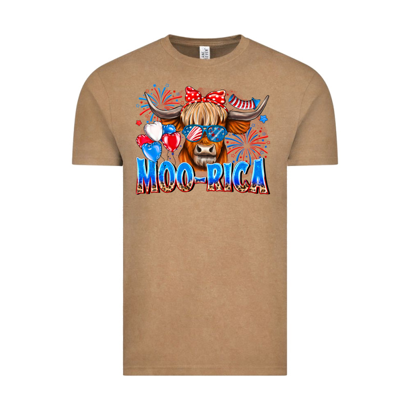 Moo Rica Vintage Tee by CowhideDigitalArt | Teevron
