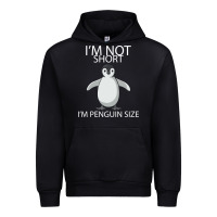 Black I'm Not Short I'm Penguin Size Urban Hoodie - Bettercallsaul