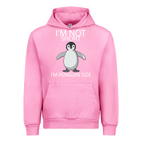Fuchsia Pink I'm Not Short I'm Penguin Size Urban Hoodie - Bettercallsaul