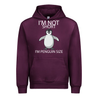 Mauve Wine I'm Not Short I'm Penguin Size Urban Hoodie - Bettercallsaul