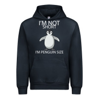 Navy I'm Not Short I'm Penguin Size Urban Hoodie - Bettercallsaul