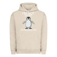 Pigment French Oak I'm Not Short I'm Penguin Size Urban Hoodie - Bettercallsaul