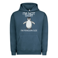 Pigment Midnight Navy I'm Not Short I'm Penguin Size Urban Hoodie - Bettercallsaul
