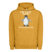 Pigment Peanut Butter I'm Not Short I'm Penguin Size Urban Hoodie - Bettercallsaul