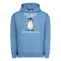Pigment Pebble Blue I'm Not Short I'm Penguin Size Urban Hoodie - Bettercallsaul