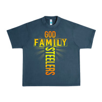 Midnight Navy god family steeler shirt father's day gift tee t shirt Urban Heavy Tee - DesigneFamous
