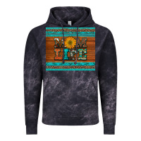 Cloud Black mom life leopard cowhide turquoise aztec Vintage Hoodie - Artiststas
