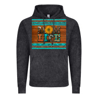 Vintage Black mom life leopard cowhide turquoise aztec Vintage Hoodie - Artiststas