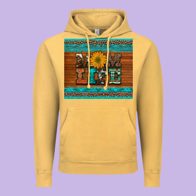 Mom Life Leopard Cowhide Turquoise Aztec Vintage Hoodie Designed By Artiststas