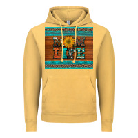 Vintage Mustard mom life leopard cowhide turquoise aztec Vintage Hoodie - Artiststas