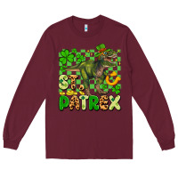 Burgundy st. patrex Long Sleeve Tee - Artiststas