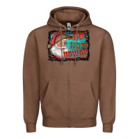 Chestnut ho ho howdy with santa Zipper Hoodie - RanaPortraitStore