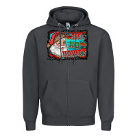 Smoke ho ho howdy with santa Zipper Hoodie - RanaPortraitStore