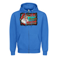 True Royal ho ho howdy with santa Zipper Hoodie - RanaPortraitStore