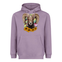 Lavender Bighorn Sheep Heavyweight Hoodie - RanaPortraitStore