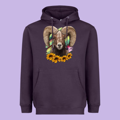Bighorn Sheep Heavyweight Hoodie Designed By Ranaportraitstore