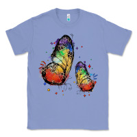 Colony Blue rainbow butterfly pride Classic Tee - FaDigitalArtStudio
