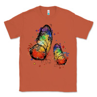 Copper rainbow butterfly pride Classic Tee - FaDigitalArtStudio