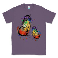 Lavender rainbow butterfly pride Classic Tee - FaDigitalArtStudio