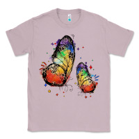 Lilac rainbow butterfly pride Classic Tee - FaDigitalArtStudio