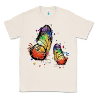 Natural rainbow butterfly pride Classic Tee - FaDigitalArtStudio