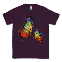 Plum rainbow butterfly pride Classic Tee - FaDigitalArtStudio