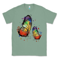 Sage rainbow butterfly pride Classic Tee - FaDigitalArtStudio
