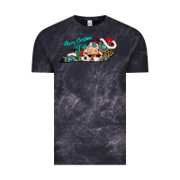 Cloud Black merry christmas y'all kentucky Vintage Tee - CowhideDigitalArt