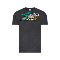 Vintage Black merry christmas y'all kentucky Vintage Tee - CowhideDigitalArt