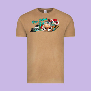 Merry Christmas Y'all Kentucky Vintage Tee Designed By Cowhidedigitalart
