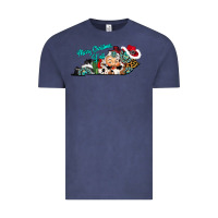 Vintage Denim merry christmas y'all kentucky Vintage Tee - CowhideDigitalArt