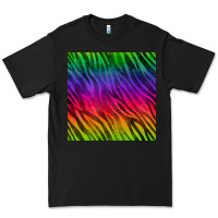 Black colorful zebra seamless pattern Premium Tee - BundleAndBundleShop