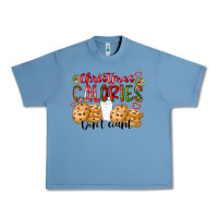 Pebble Blue christmas calories dont count Urban Heavy Tee - CowhideDigitalArt