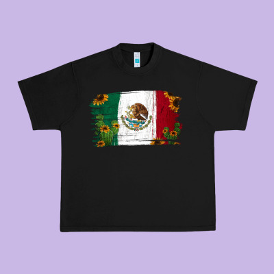 Mexican Flag Cactus Sunflower Urban Heavy Tee Designed By Jasminsmagicworld