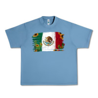Pebble Blue Mexican Flag Cactus Sunflower Urban Heavy Tee - Jasminsmagicworld