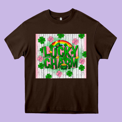 Lucky Charm St Patricks Day Heavy Core Tee Designed By Fadigitalartstudio