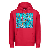 Cardinal humpback whale tumbler Premium Hoodie - BarkalooDesign