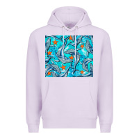 Lilac humpback whale tumbler Premium Hoodie - BarkalooDesign