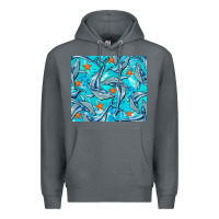 Rock humpback whale tumbler Premium Hoodie - BarkalooDesign