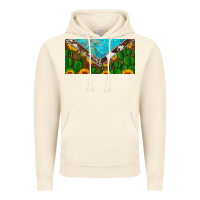 Vintage Artic cactus sunflower cowhide and turquoise license plate Vintage Hoodie - Artiststas