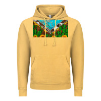 Vintage Mustard cactus sunflower cowhide and turquoise license plate Vintage Hoodie - Artiststas