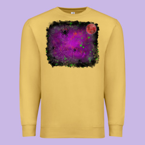 Halloween Backround Moon Premium Sweatshirt Designed By Ranaportraitstore