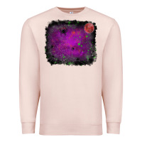 Pale Pink halloween backround moon Premium Sweatshirt - RanaPortraitStore