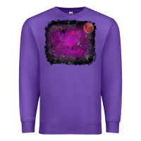 Purple halloween backround moon Premium Sweatshirt - RanaPortraitStore