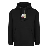 Black California Wine Heavyweight Hoodie - RanaPortraitStore