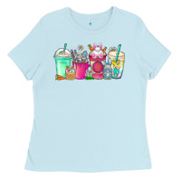 Baby Blue easter day coffee Ladies Tee - CowhideDigitalArt