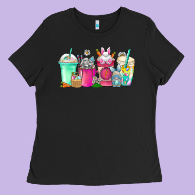 Easter Day Coffee Ladies Tee Designed By Cowhidedigitalart